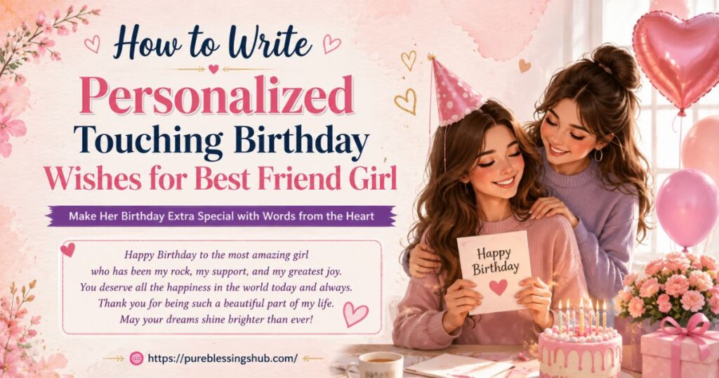 How to Write Personalized Touching Birthday Wishes for Best Friend Girl