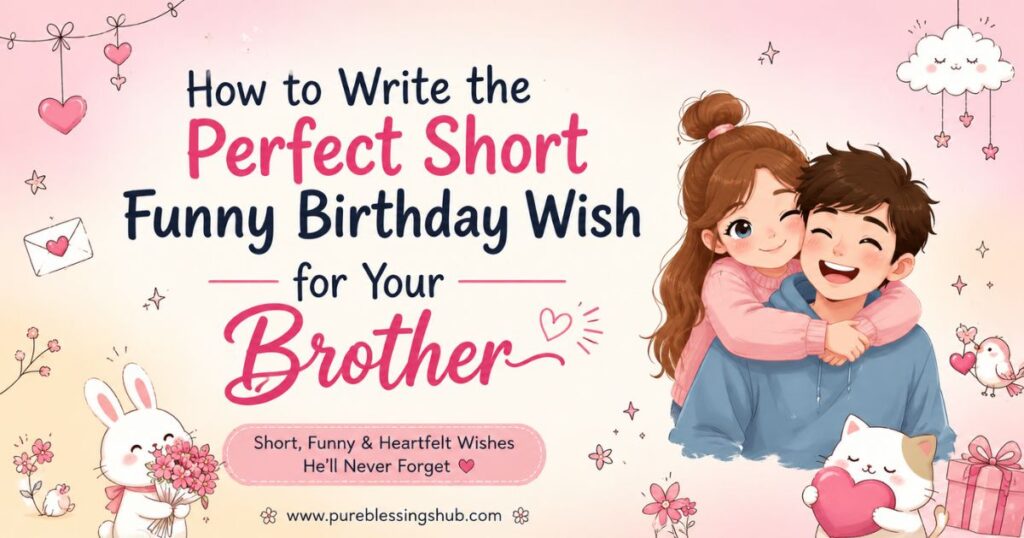 How to Write the Perfect Short Funny Birthday Wish for Your Brother