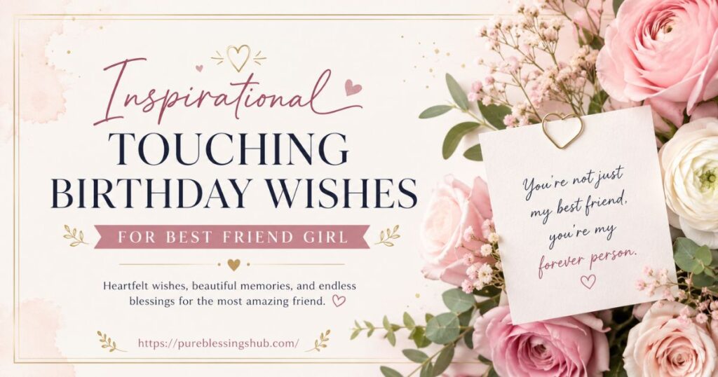 Inspirational Touching Birthday Wishes for Best Friend Girl