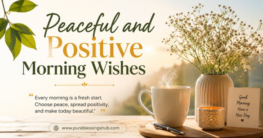 Peaceful and Positive Morning Wishes