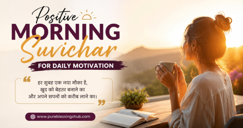 Positive Morning Suvichar for Daily Motivation