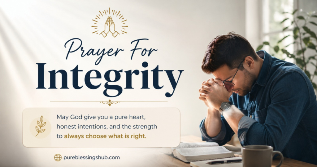 Prayer For Integrity