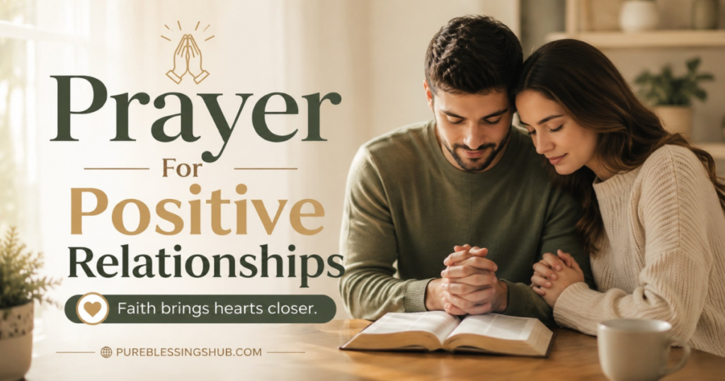 Prayer For Positive Relationships