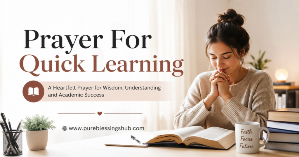 Prayer For Quick Learning