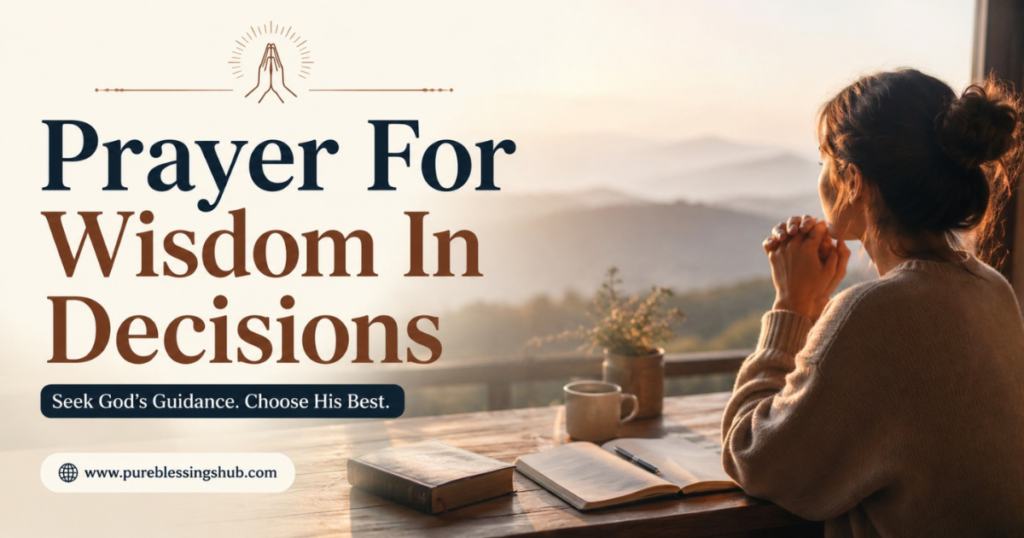Prayer For Wisdom In Decisions