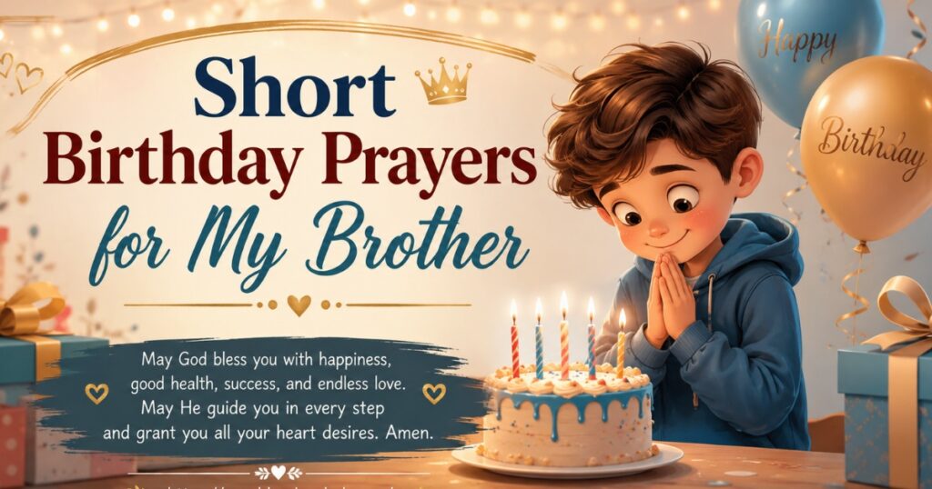 Short Birthday Prayers for My Brother