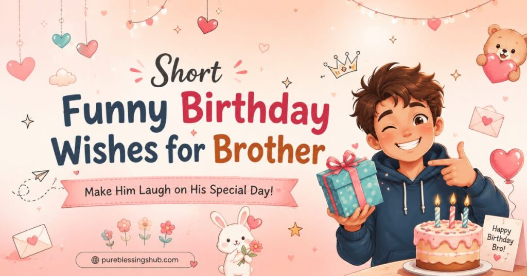 Short Funny Birthday Wishes for Brother