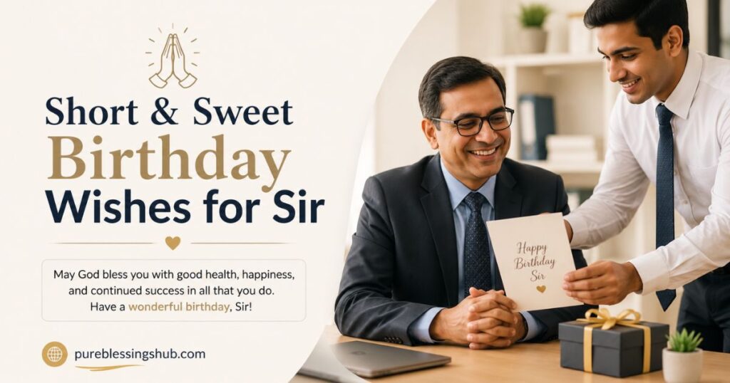 Short & Sweet Birthday Wishes for Sir