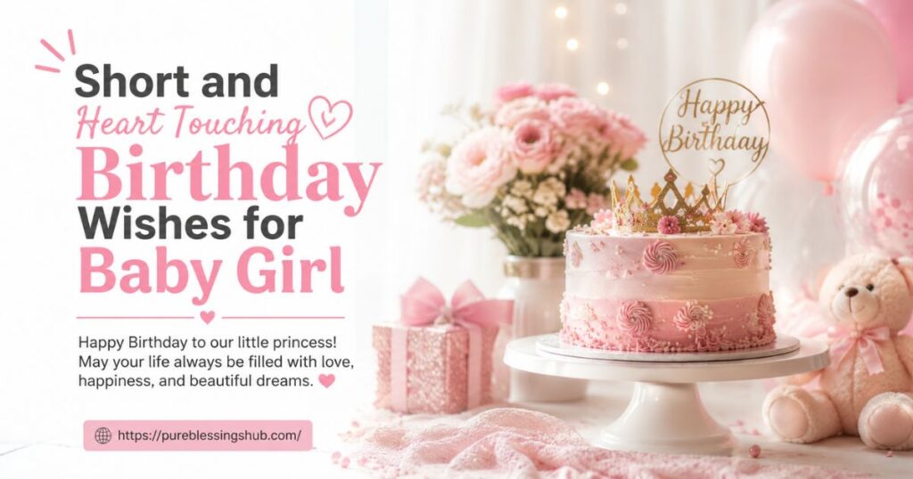 Short and Heart Touching Birthday Wishes for Baby Girl