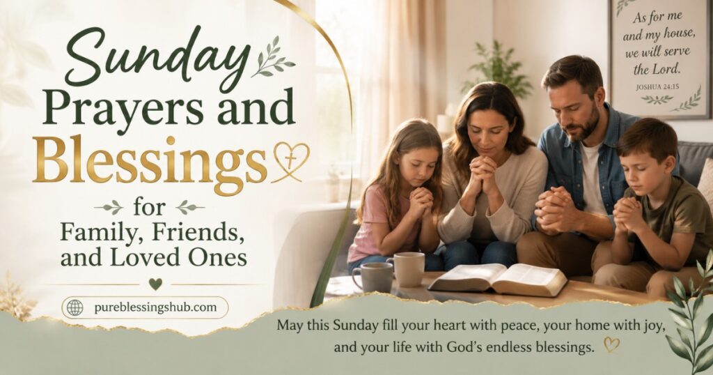Sunday Prayers and Blessings for Family, Friends, and Loved Ones