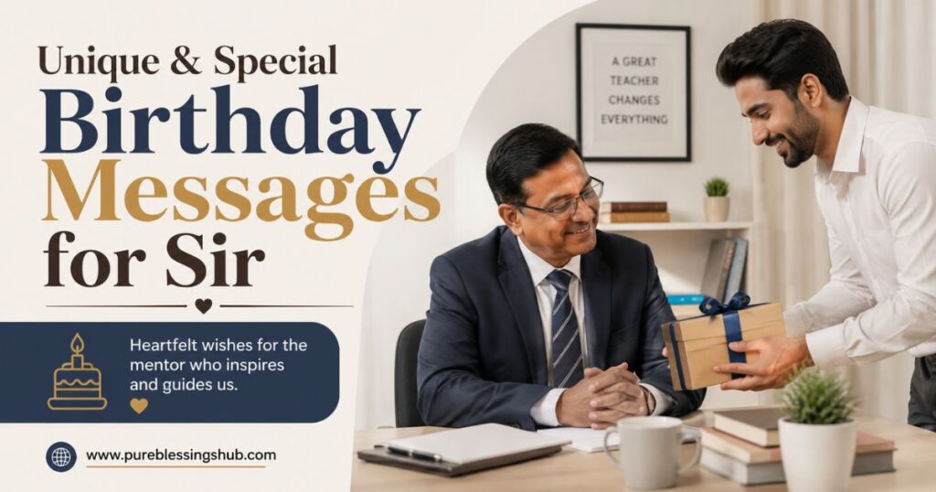 Unique & Special Birthday Messages for Sir