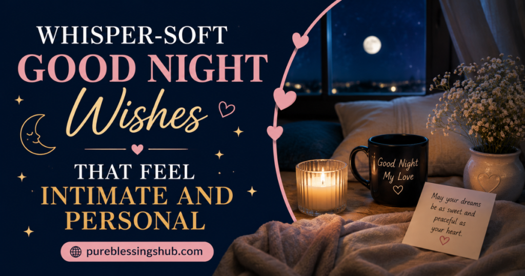 WHISPER-SOFT GOOD NIGHT WISHES THAT FEEL INTIMATE AND PERSONAL