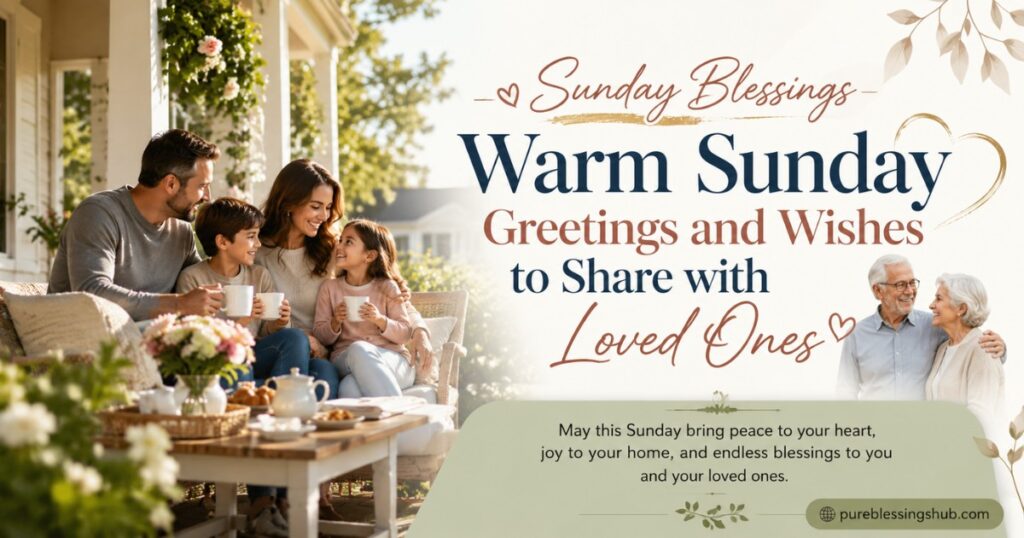 Warm Sunday Greetings and Wishes to Share with Loved Ones