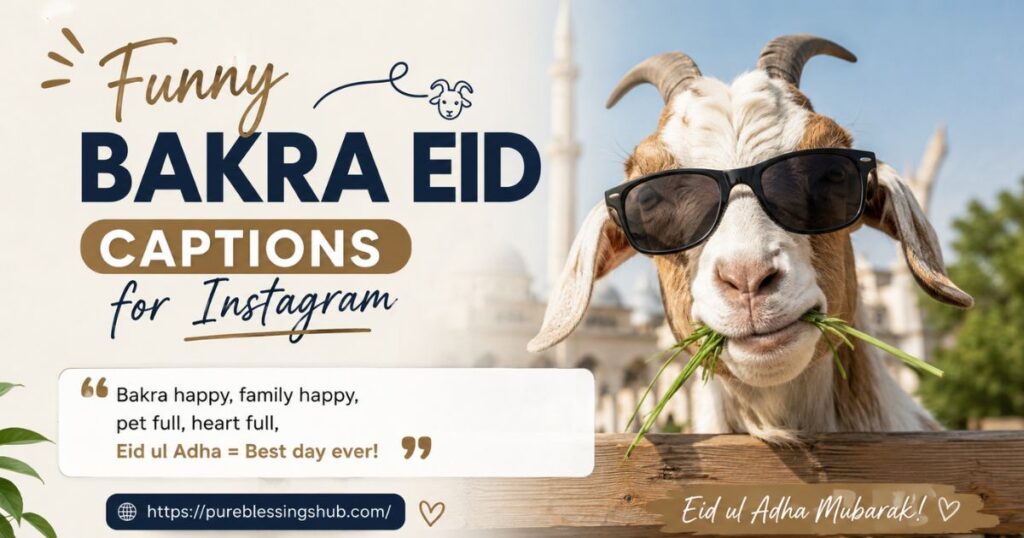 Funny Bakra Eid Captions for Instagram