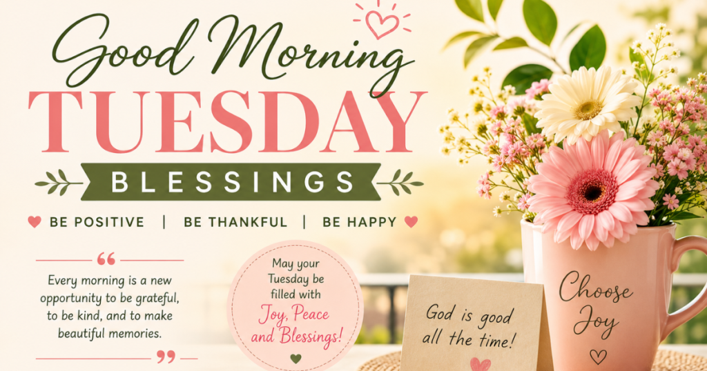 Beautiful Good Morning Tuesday Blessings